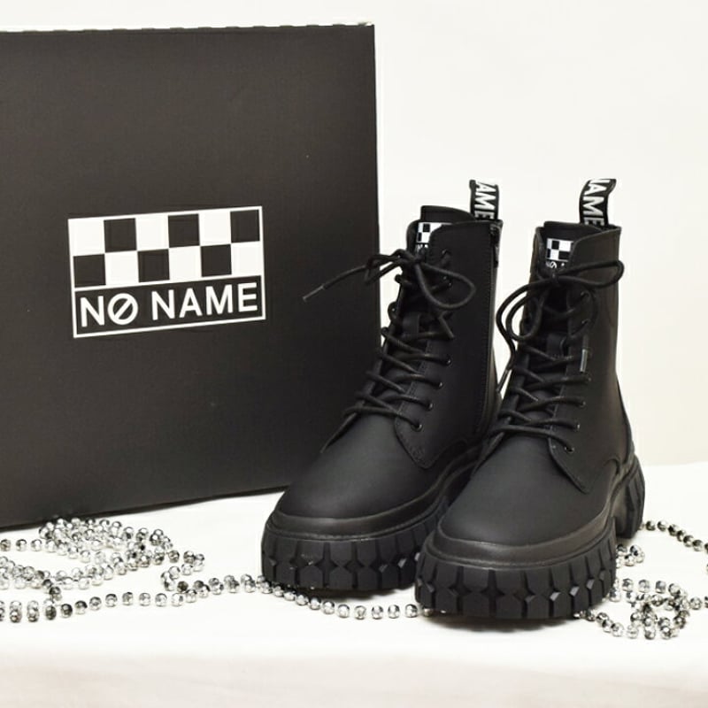 no name ノーネーム】ボリュームソールレースアップ レザーブーツ