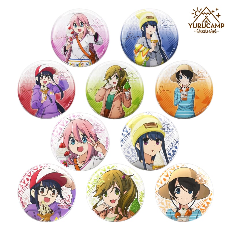ゆるキャン△ Sweets shot 缶バッジ（何が出るかお楽しみ） | API