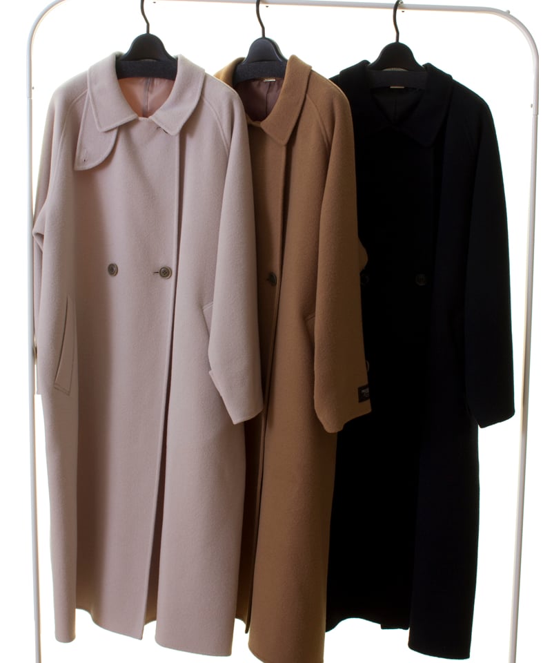 Dignite collier ディニテコリエ ダブルフェイスラグランコート