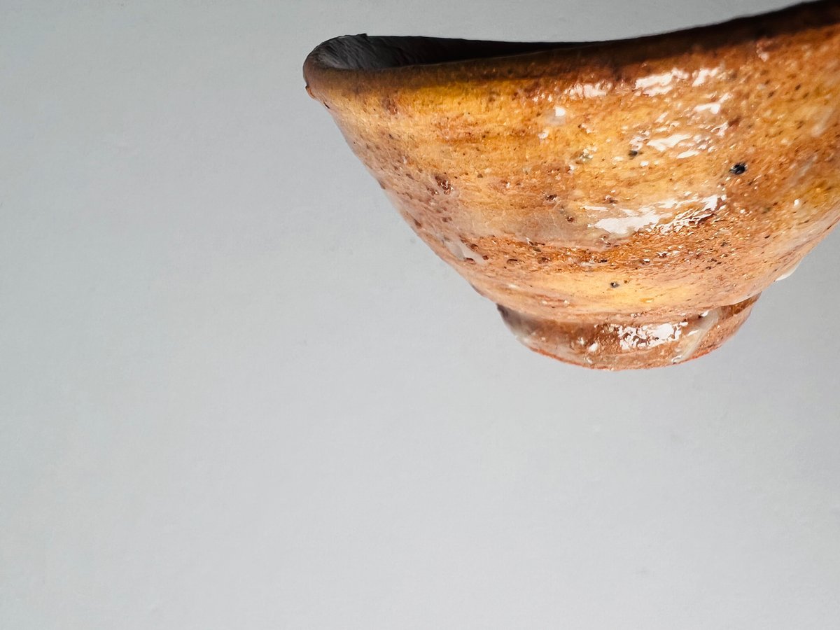 Tー44 辻村史朗 井戸ぐい呑 共箱付き Shiro Tsujimura Ido Sake