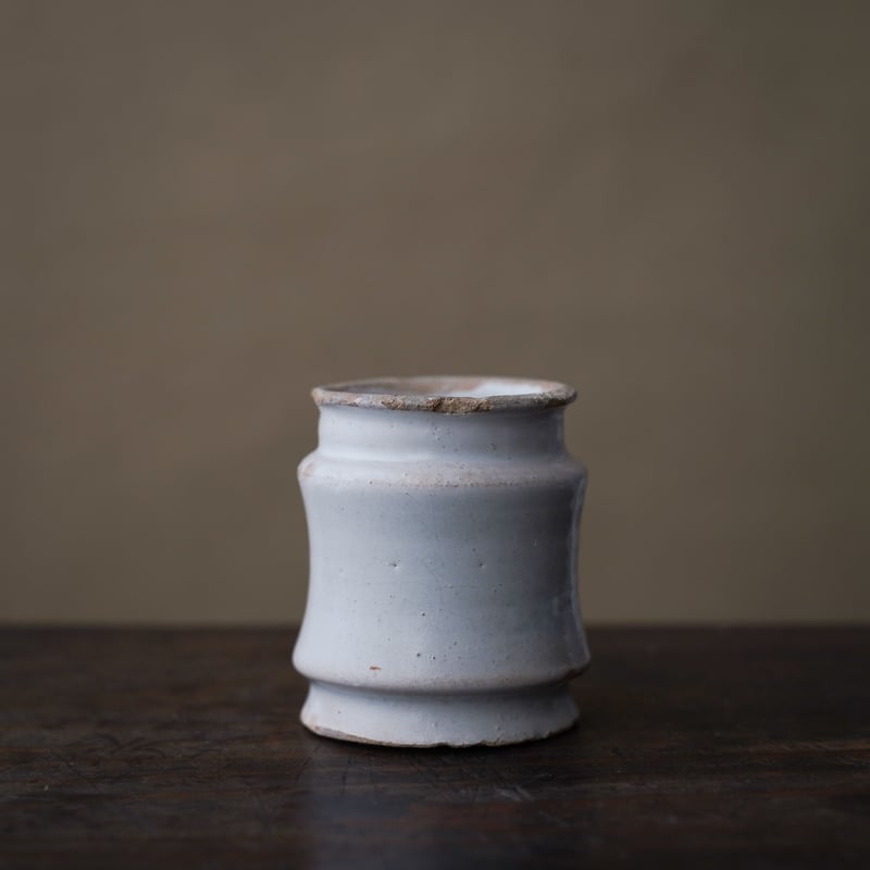 17世紀 オランダ デルフト 白釉小壺 / the Netherlands 17th C. /