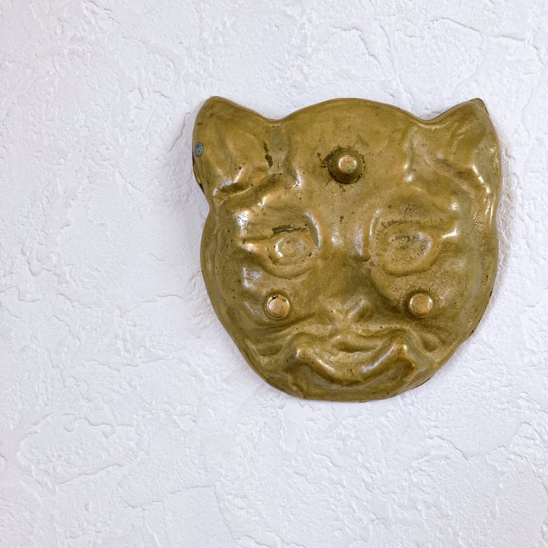 フランスブロカント 真鍮製ネコさんトレイ | minon antiques