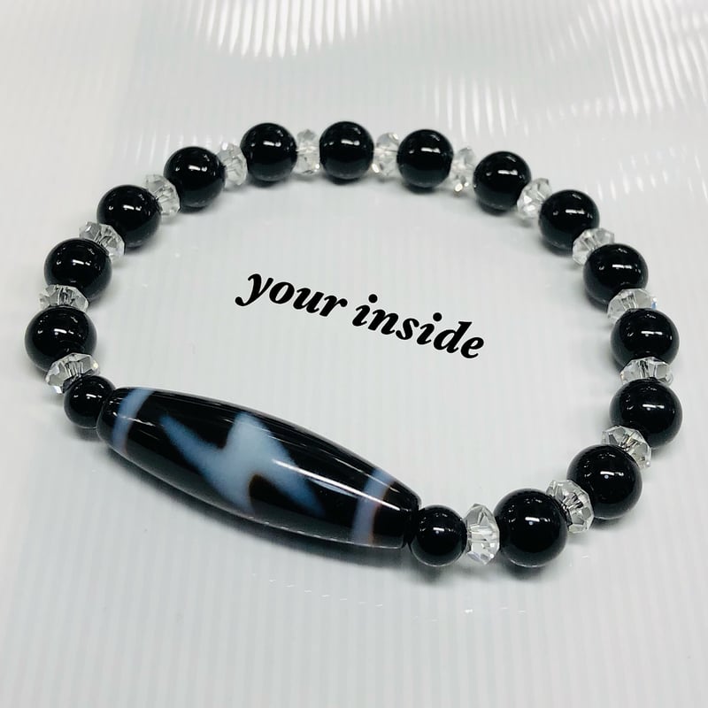 閃電五眼天珠 天然石ブレスレット | 💎 天然石アクセサリー ユアインサイド