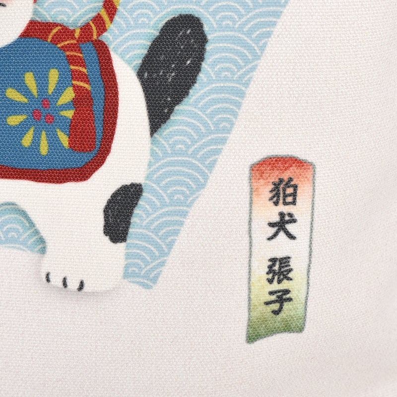 25-8609 キャンバストートバッグ 狛犬張り子柄 | KUSUGURU STORE