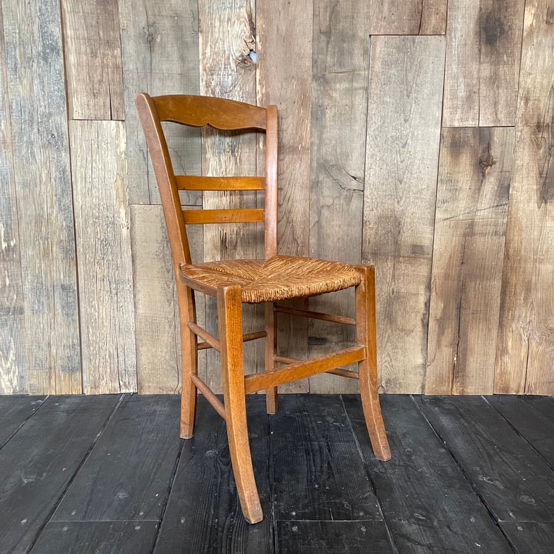 ラッシュシートチェア フランスアンティーク ⑰-2 | OGISHIMA COFFEE