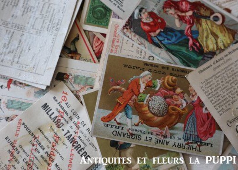 フランス アンティークChromosクロモスカード6枚 | Antiquités et fle