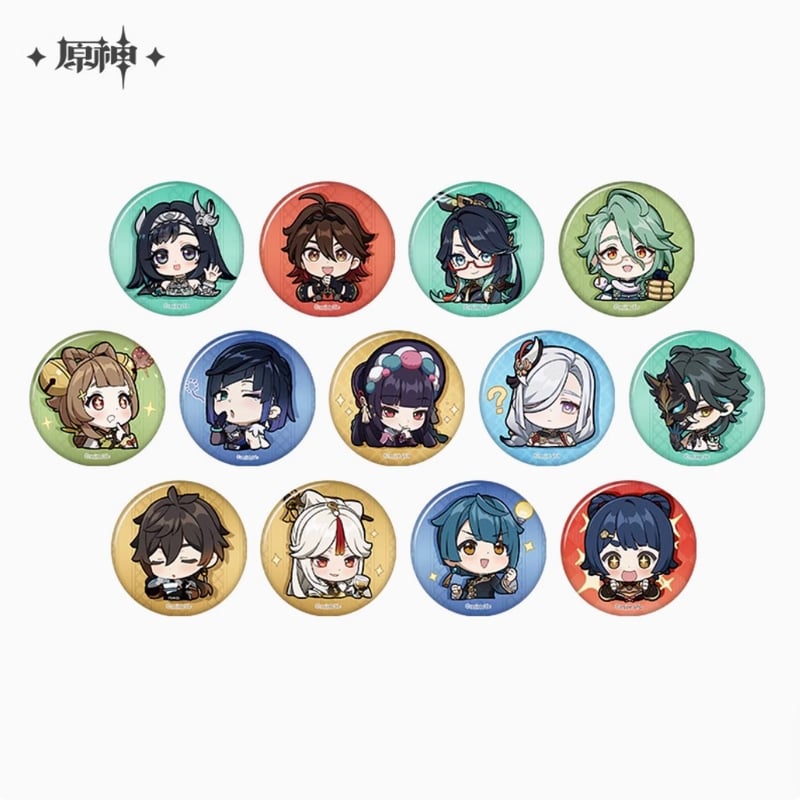 原神公式店】璃月 SD 缶バッジ 12元 | ちゃぱん