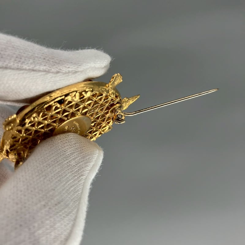 CHANEL (シャネル) ヴィンテージ グリポア カラーストーン カメ