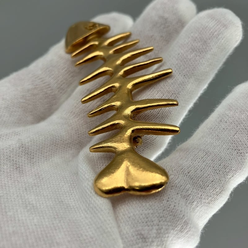 CHANEL (シャネル) ヴィンテージ フィッシュボーン 魚 骨 ココマーク