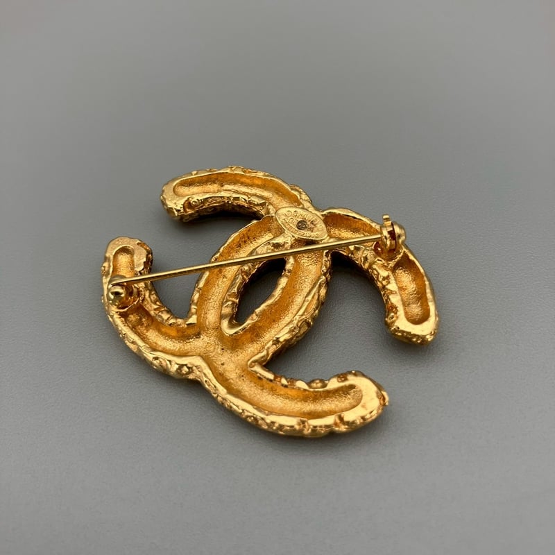 CHANEL (シャネル) ヴィンテージ ココマーク 溶岩 ブローチ | Cattleya