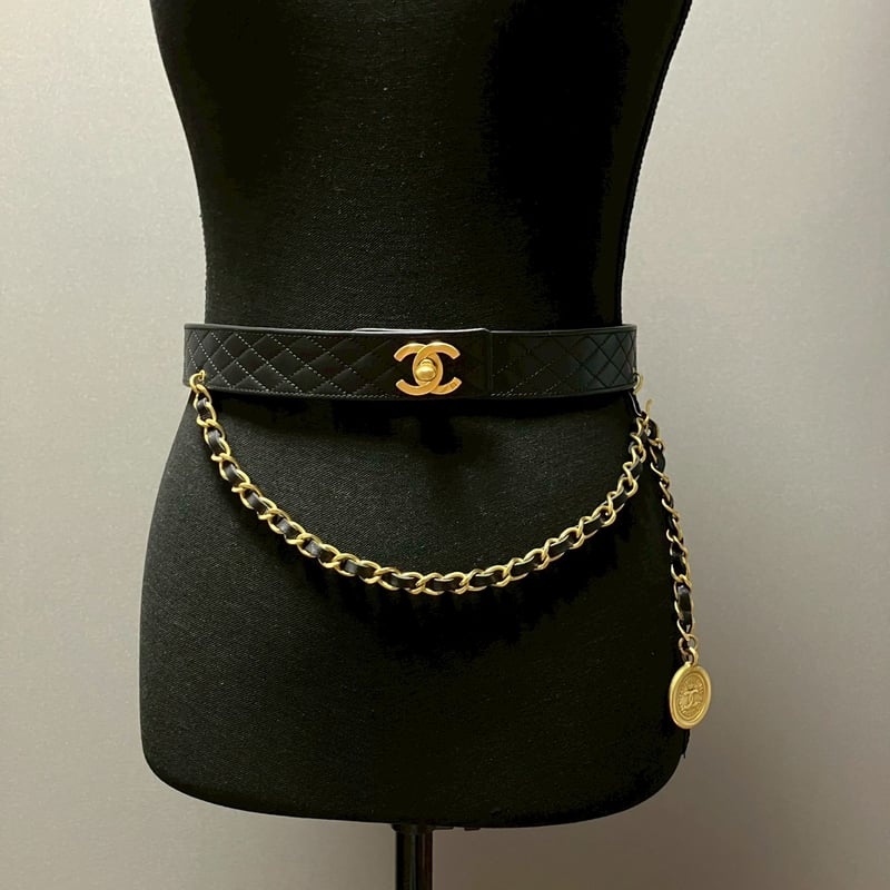 CHANEL (シャネル) ヴィンテージ マトラッセ ココマーク ターンロック