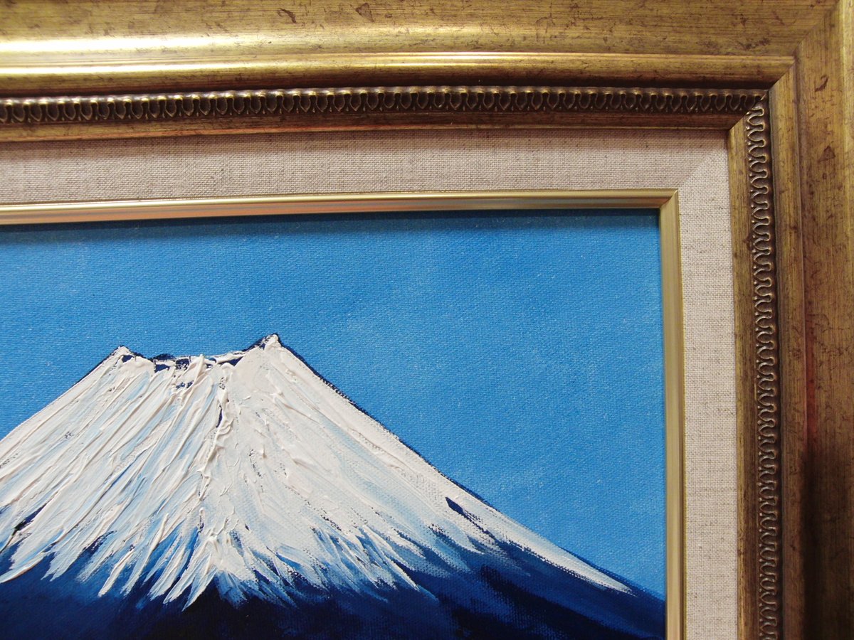 ≪国美協≫TOMOYUKI・友之、『富士山(春)』、油彩画、F6号：40,9×31
