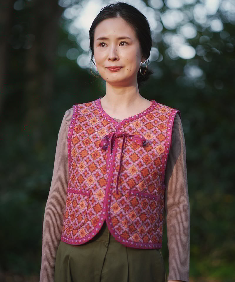 大人の【キルティングベスト】型紙 | maiando