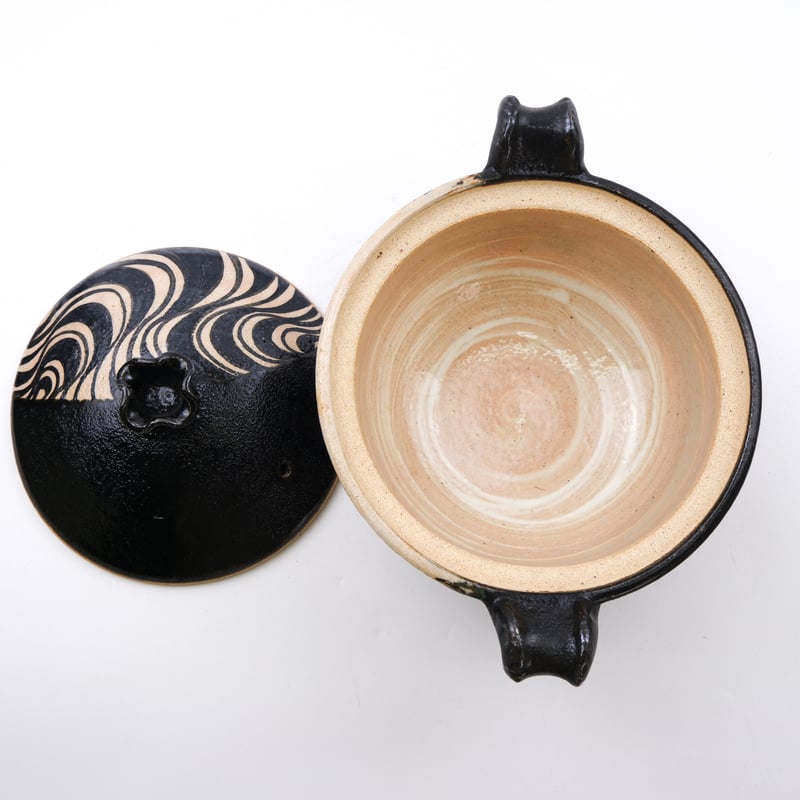 土鍋 黒織部（一人用）| 稲葉 直人 / Black Oribe Donabe (Single