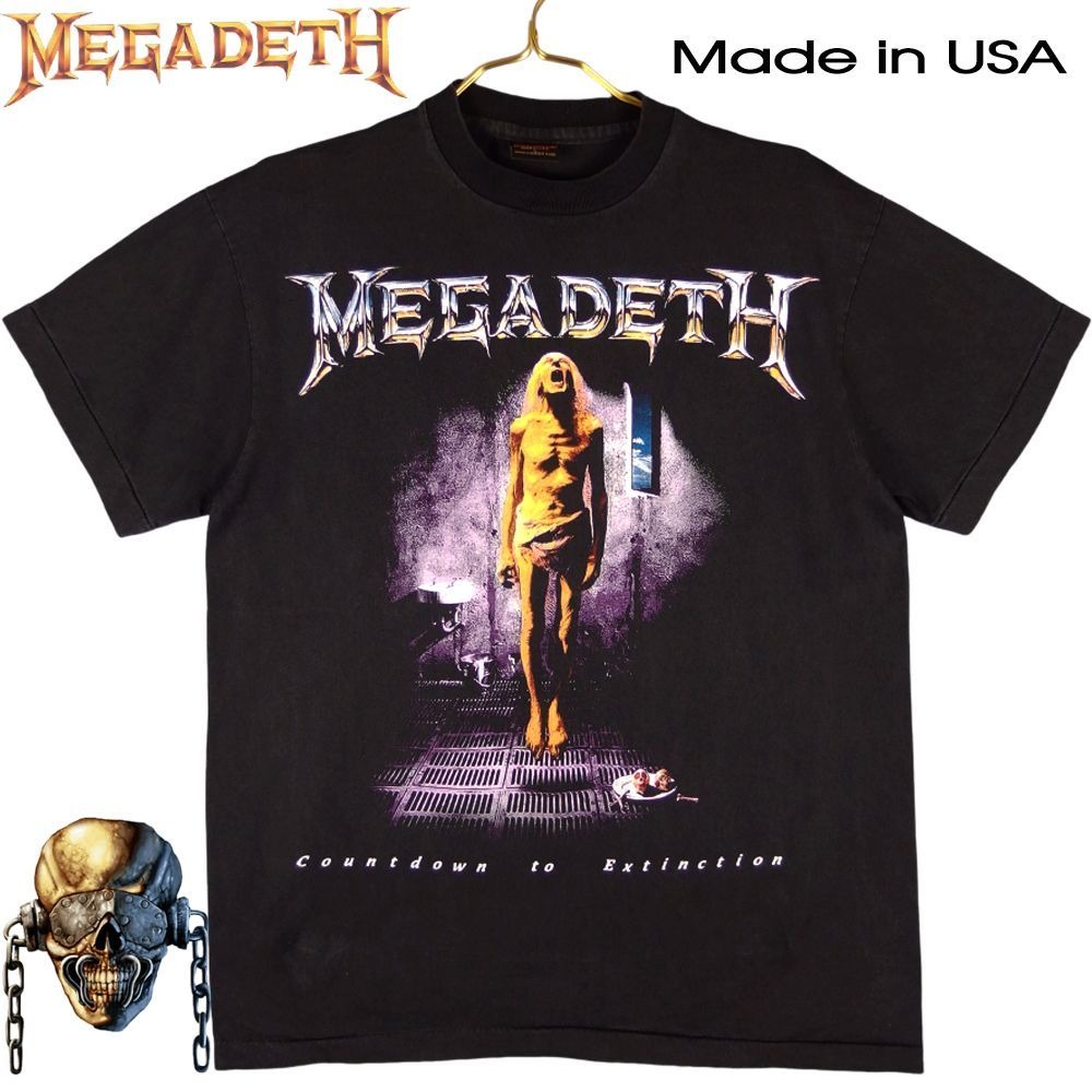 MEGADETH メガデス Tシャツ megadeth ブラック Lサイズ USA製 ヘヴィメ