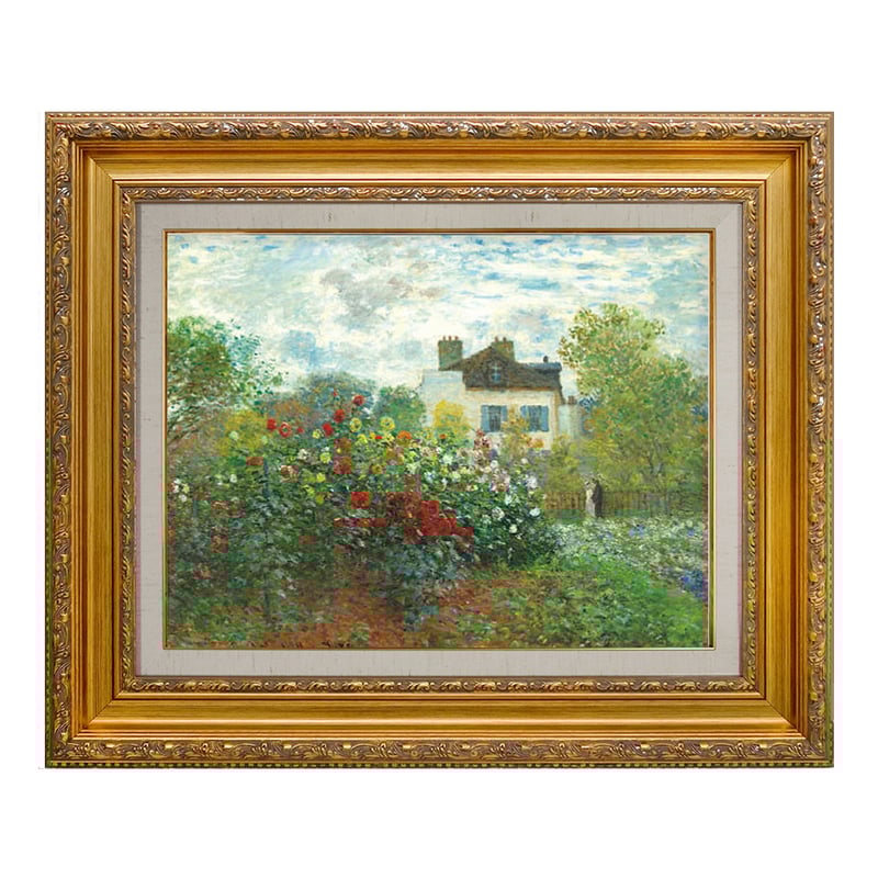 クロード・モネ 『アルジャントゥイユのモネの家の庭』 ダリアの咲く庭