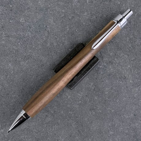 37黒柿墨流し 木製キャップ芯ケース 木目揃え 無塗装 37黒柿墨流し