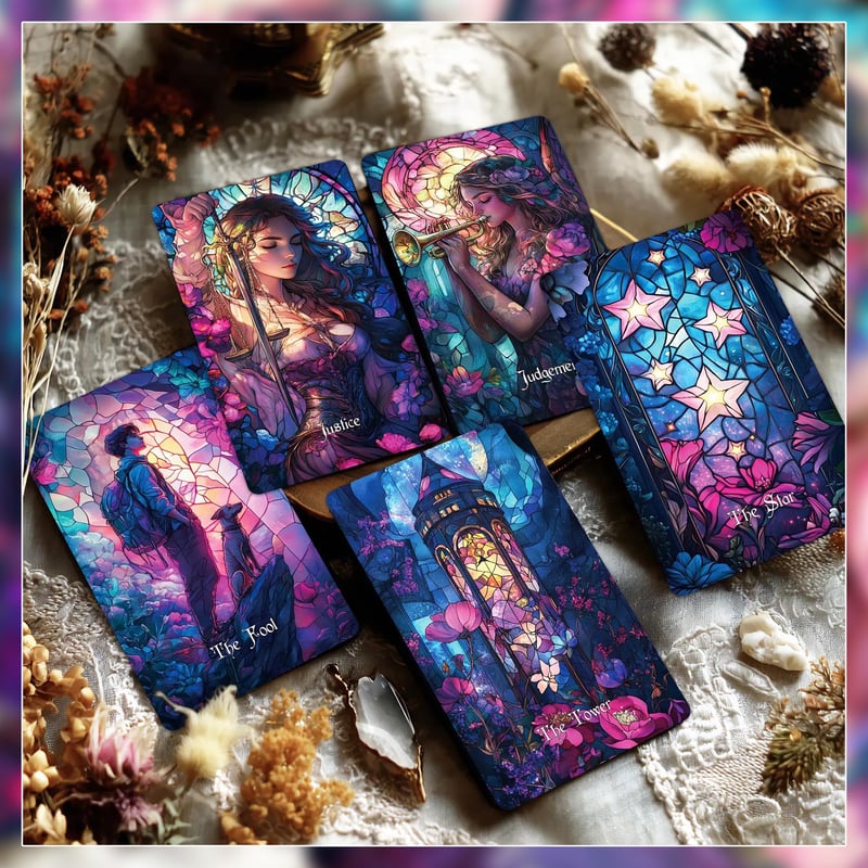 Stained Glass Bloom Tarot Deck【タロットカード】 | musemuse