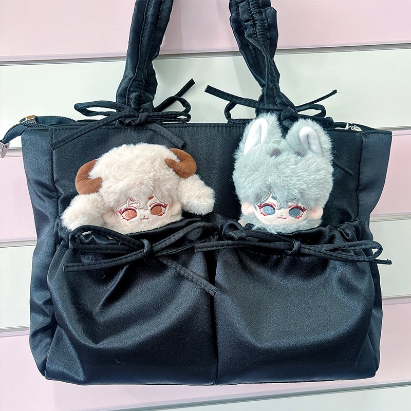 FUYUUNEKO】二連ぬいポーチ付きサテン痛バッグ milk dolly【推し活