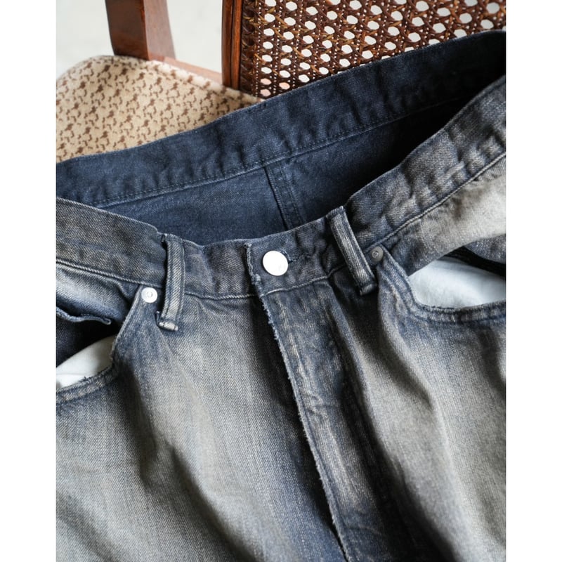 ANCELLM AGING WIDE DENIM 5P PANTS | MusterWerk