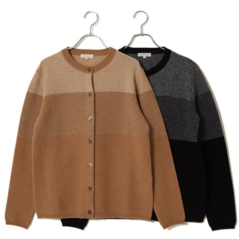 レディースカシミヤ100% カーディガン 「ALPHA」アルファー | ALPHA