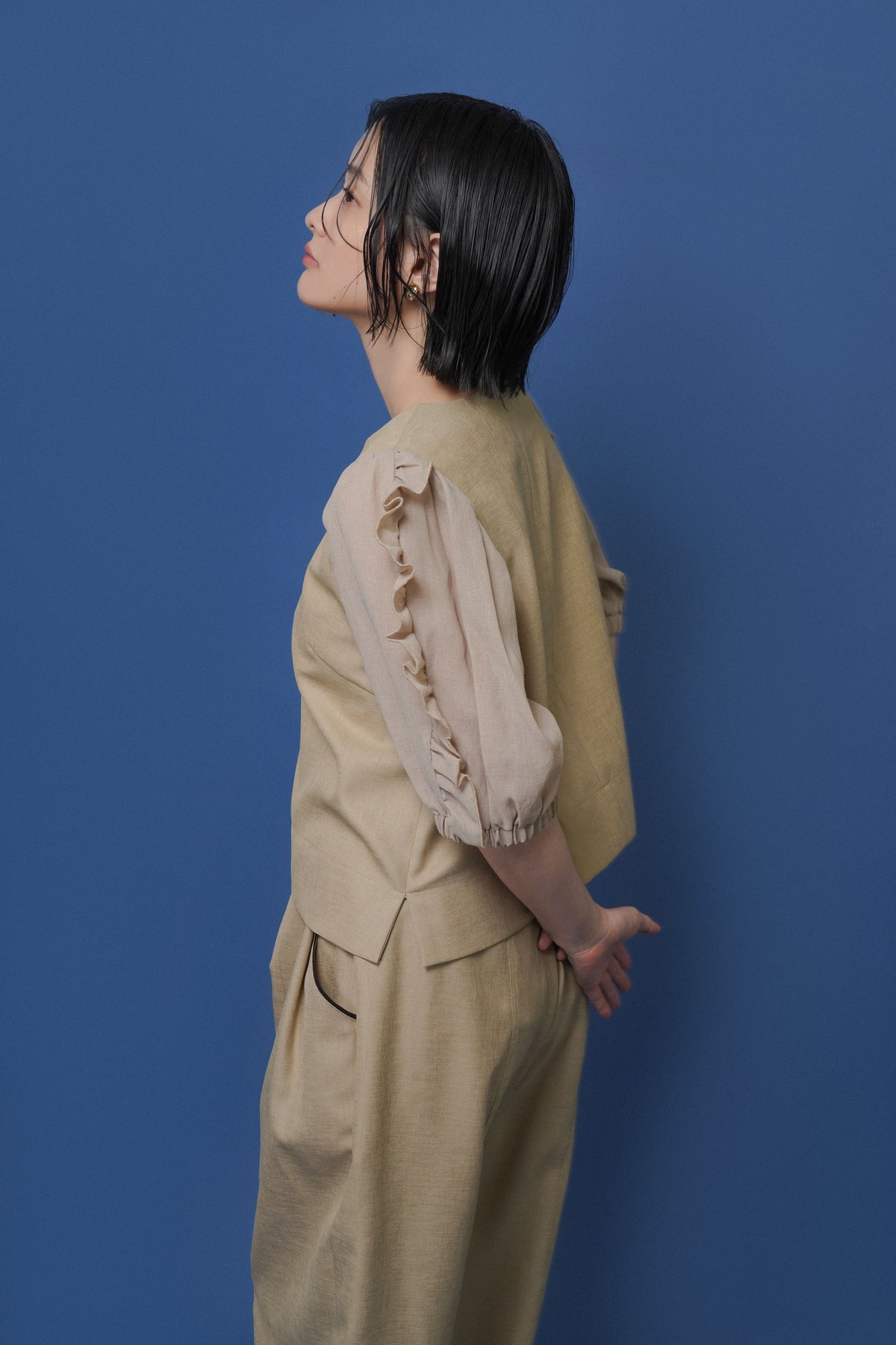 CYAN tokyo】 ご予約 フリルスリーブブラウス | select shop Liren