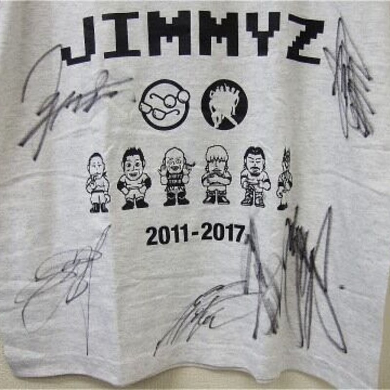 ジミーズ さよならジミーズゲート メンバー寄せ書き 直筆サイン入りT