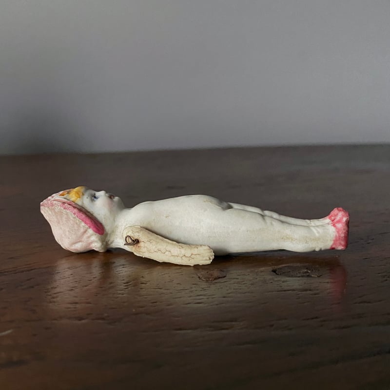 ビスクドール ミニョネット 人形 9.5cm フランス アンティーク 0501750