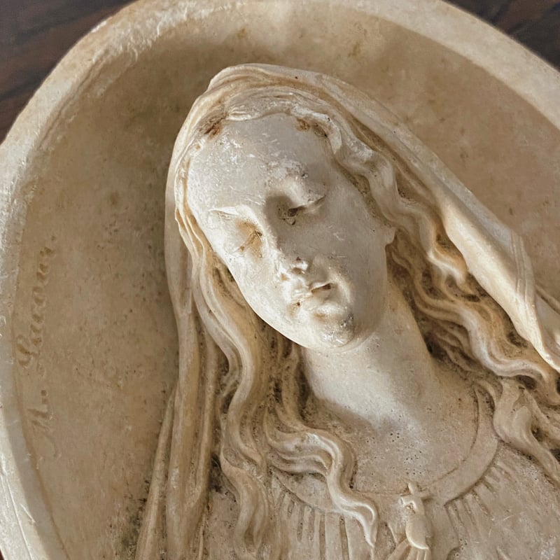 メダイヨン 聖母マリア フランス アンティーク 0501794 | jinen_antique