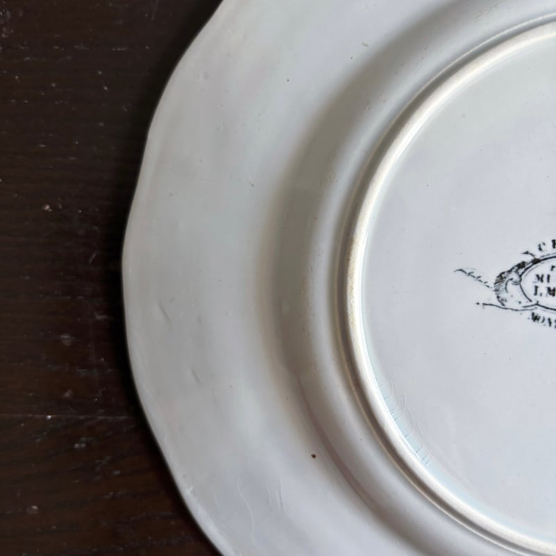 Creil&Montereau Flora Muguet デザート皿 彩色 φ21.5cm ク