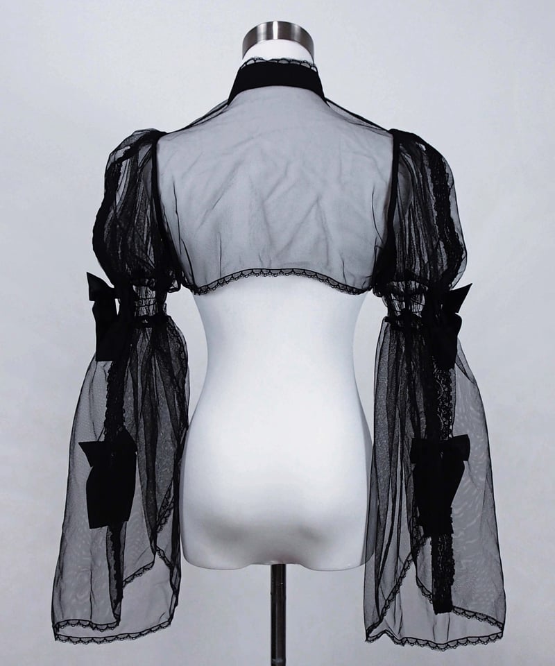 リボンレース姫袖ボレロ》BLACK | HIDOLATRAL THEODOL