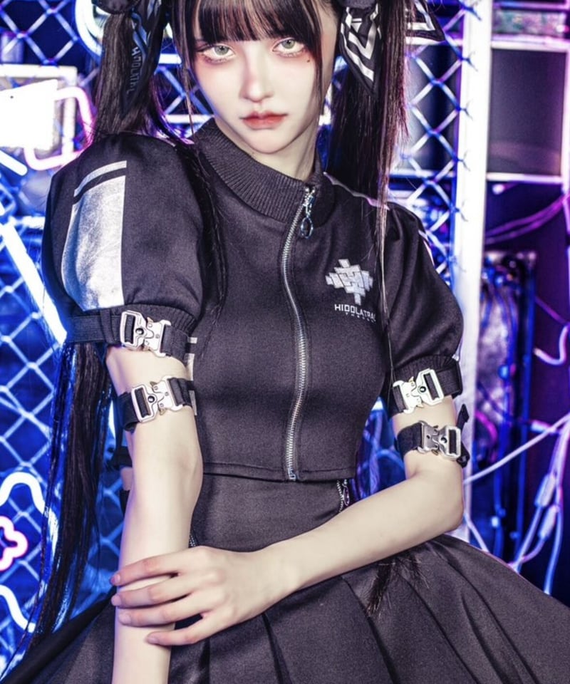 パフスリーブサイバージャージ 》BLACK | HIDOLATRAL THEODOL