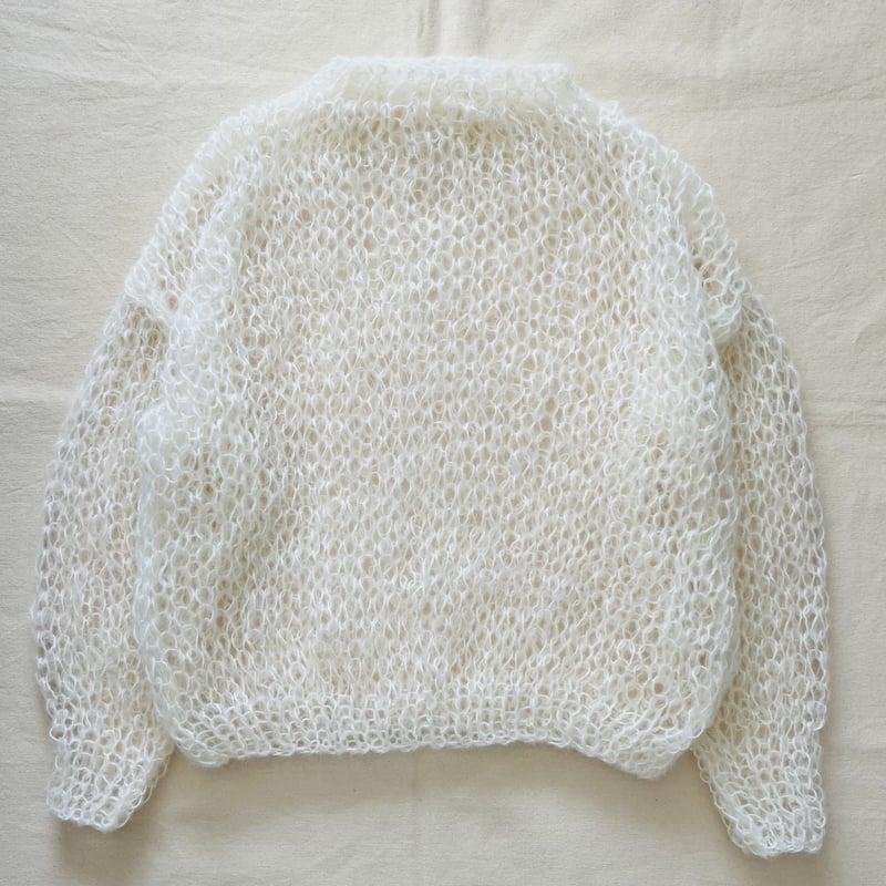 mohair knit pullover（offwhite）プルオーバーモヘアニット（オフホワ