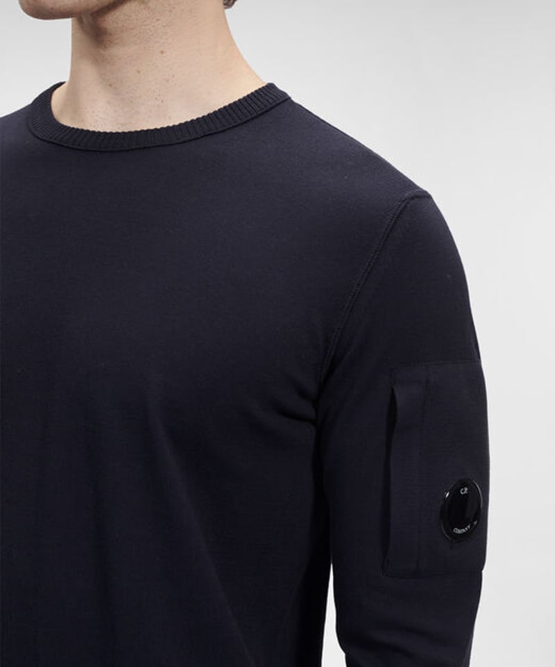 C.P.COMPANY】Cotton Crepe Crew Neck Knit | MICH