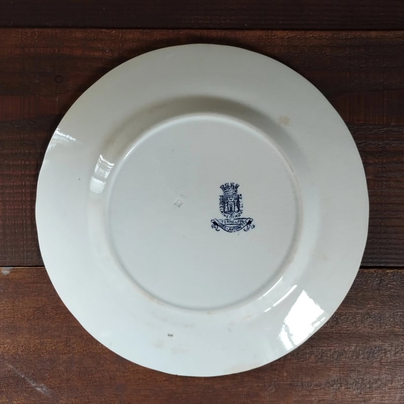 フランスアンティークプレート ジアンのマリーアントワネット a