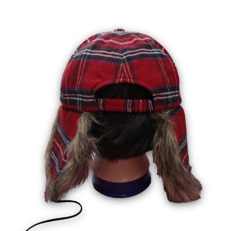 used ファー耳当て付きチェック柄キャップ | サントニブンノイチ原宿店