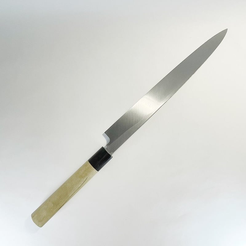 柳刃 白鋼 霞 水牛柄 9寸（270mm） | 刃物の老舗 本家かね惣 | 【公式