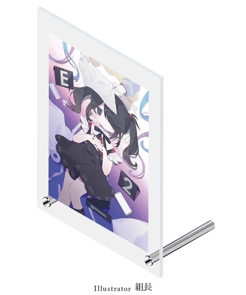 Marita 雪と墨 直筆サイン入 アクリルプレート Marita 雪と墨 直筆