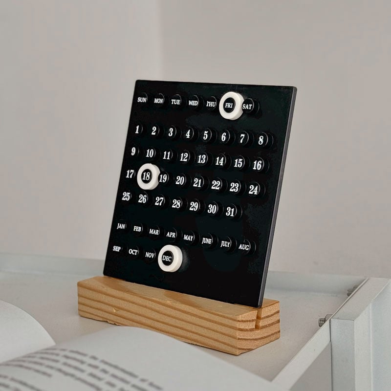 calendar-03014 卓上 カラー 万年カレンダー | ART OF BLACK