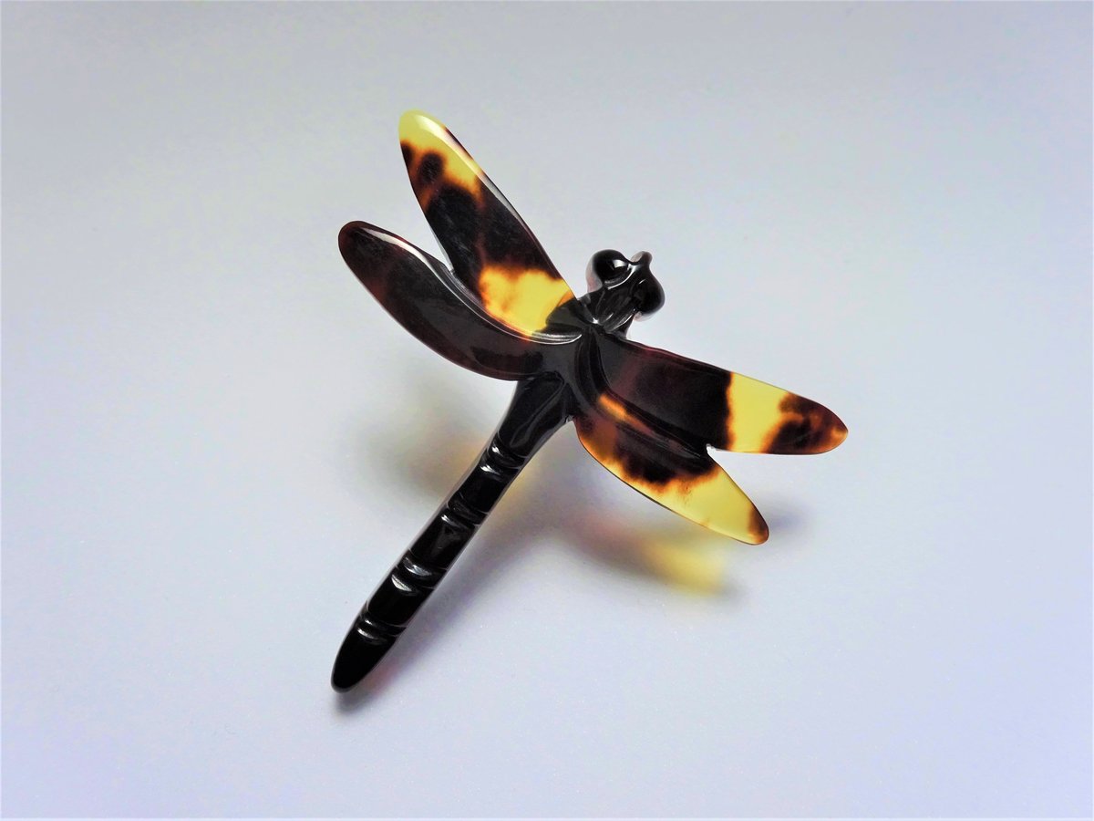 本べっ甲ピンブローチ(とんぼ) | 鼈甲屋たがわ