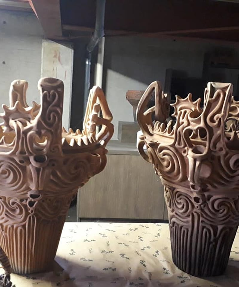 国内最大級の火焔型土器レプリカ 55㎝以上 1点 新潟製 | 縄文