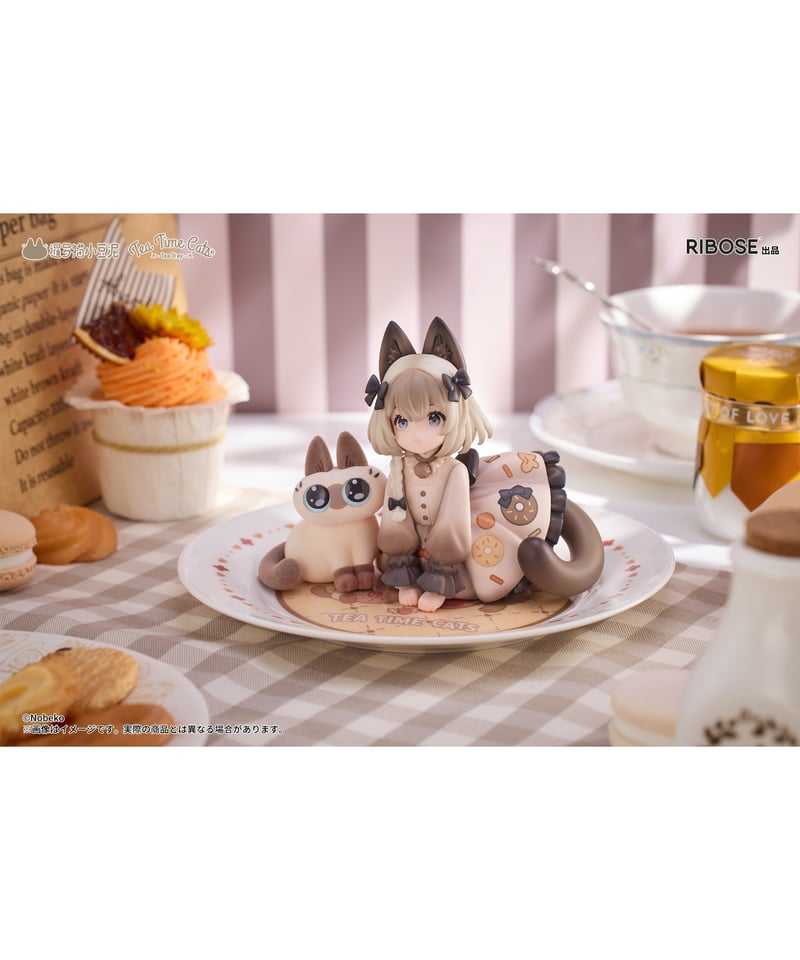 予約】DLCシリーズ ティータイムキャッツ×シャム猫あずきさん 友情