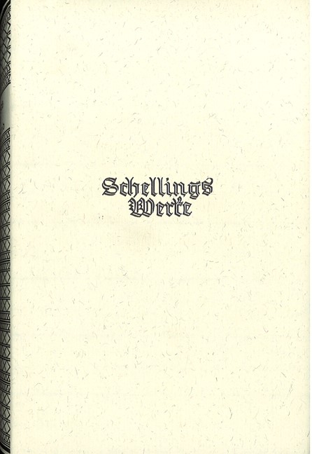 Schelling Werke 2. Hauptband: Schriften zur Naturphilosophie (1799