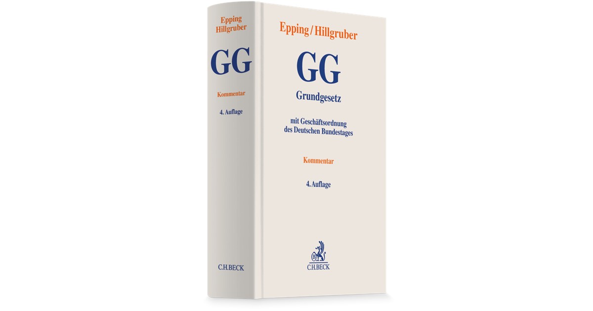 Epping / Hillgruber | Grundgesetz: GG | 4. Auflage | 2026 | beck