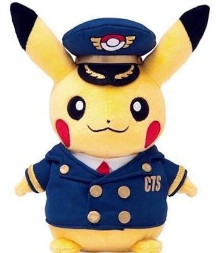 Amazon.co.jp: ぬいぐるみ 駅長ピカチュウ ポケモンストア東京駅店