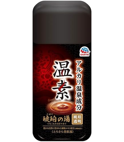 Amazon | アース製薬 温素 琥珀の湯 600g | バスソルト 通販