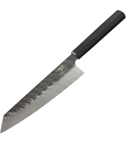 Amazon｜刀舟技研 包丁 牛刀 (右利き用) 180mm 「 刀舟 鎚目モナカ