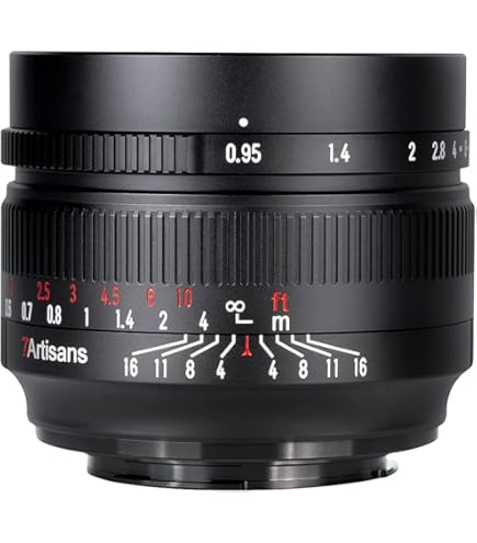 Amazon.co.jp: 7artisans 50mm F0.95 交換レンズ APS-C 大口径 カメラ