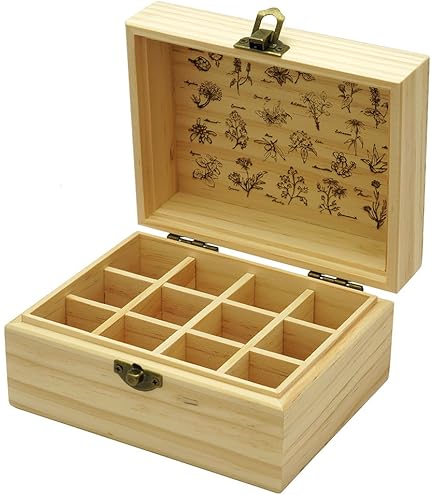 Amazon.co.jp: doTERRA ドテラ ウッドボックス ライトブラウン 窓付き