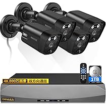 Amazon.co.jp: 【800万画素・双方向通話・130°超広角】 OOSSXX 有線